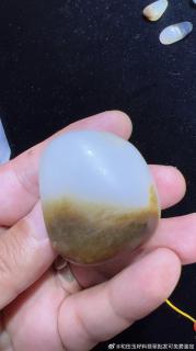 新疆和田玉籽料原石 65.6克 独籽无修型 形状饱满圆润 白度一级白 真